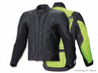 Macna Switch, une veste en textile sur un blouson en cuir
