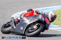 Ducati teste ses Desmosedici avec les Superbikes à Jerez