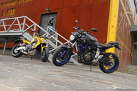 Comparatif moto : La Yamaha MT-07 déjà opposée à la Kawasaki ER-6N et la Honda CB650F sur la station