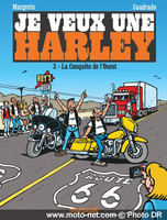 Les deux compères Marc Cuadrado et Frank Margerin remettent ça : aujourd'hui sort le troisième tome de leur bande-dessinée ''Je veux une Harley'',