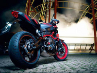 News moto 2015, Intermot : Yamaha MT-07 MotoCage, le Dark Side of Stunt