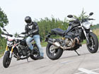 Comparatif motos Ducati Monster 821 vs Yamaha MT-09 Street Rally : Du caractère à revendre !
