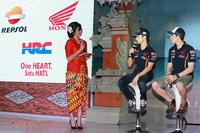 Présentation Honda avec Marc marquez et Dani Pedrosa à Bali