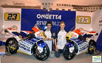 Présentation du team Ongetta chez Benelli.