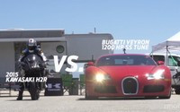 Kawasaki Ninja H2R vs Supercars