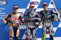 Lorenzo, Marquez et Rossi, une première ligne royale