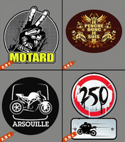 Idée cadeaux Gaaz.fr: stickers pour motards Idée cadeau Caradisiac Moto Caradisiac.com
