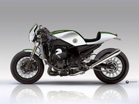 Kawasaki ZZR 1400 Cafe Racer : Le photomontage de Kentauros