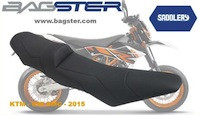 Bagster rend confortable la KTM 690 SMC avec une selle Customize