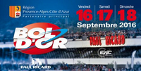 Le 80e Bol d'Or aura lieu du 16 au 18 septembre 2016 sur le circuit Paul Ricard Castellet