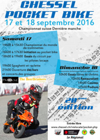 La dernière manche du Championnat suisse de Pocket Bike 2016 se déroule à Chessel les 17 et 18 septembre