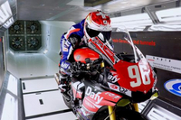 La Yamaha R1 de Moto-Ain et Robin Mulhauser passent en soufflerie à l'HEPIA de Genève