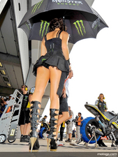 Les Paddock Girls 2010 sur le circuit du Sachsenring