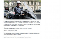 Politique : le Président Hollande ne roulera plus en scooter...