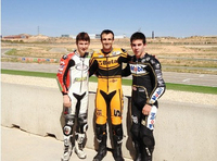 Johann Zarco s'entraîne au Motorland...en kart
