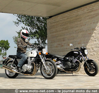 L'une est une moto moderne conçue ''à l'ancienne'', l'autre un roadster aux beaux restes devenu un classique. La Honda CB1100 et la Yamaha XJR1300