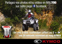Kymco offre des goodies à ceux qui roulent en MXU700