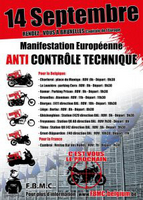 Contrôle technique moto : manifestation à Bruxelles le 14 septembre
