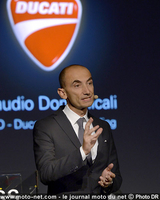 Claudio Domenicali, nommé PDG de Ducati en avril, vient de présenter la situation et les objectifs du constructeur italien. Malgré l'effondrement du