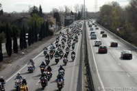 Abaissement de la vitesse : manifestation à Villars (42) le 30 novembre