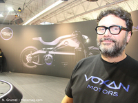 Un prototype de moto électrique Voxan